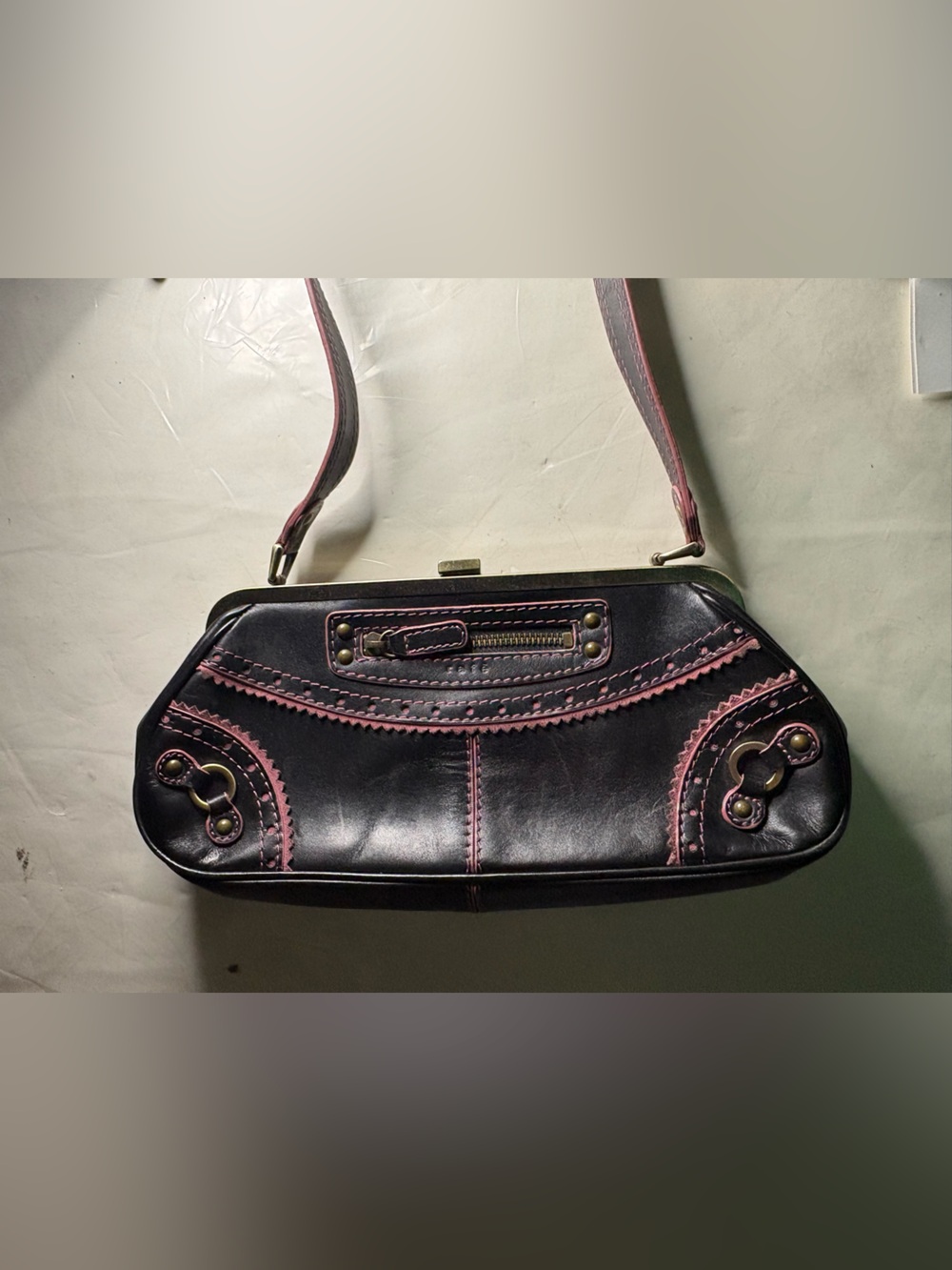 Rafe New York Black & Pink Shoulder Bag